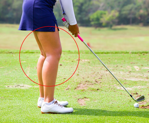 ゴルフ アドレスで膝はどの程度曲げる 膝の最適な曲げ具合の見つけ方